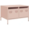 Image de vidaXL Armoire TV rose 68x50x43,5 cm Acier laminé à froid