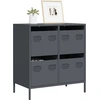 Image de vidaXL Sideboard Anthracite 68x39x73,5 cm Acier laminé à froid