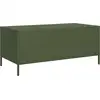 Image de vidaXL Table basse vert olive 101,5x50x43,5 cm Acier laminé à froid
