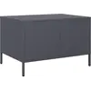 Image de vidaXL Table basse anthracite 68,5x50x43,5 cm Acier laminé à froid