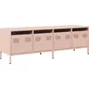 Image de vidaXL Armoire TV rose 135x39x43,5 cm Acier laminé à froid