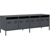 Image de vidaXL Armoire TV Anthracite 135x39x43,5 cm Acier laminé à froid
