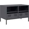 Image de vidaXL Armoire TV anthracite 68x39x43,5 cm Acier laminé à froid