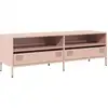 Image de vidaXL Armoire TV rose 135x39x43,5 cm Acier laminé à froid