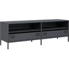 Image de vidaXL Armoire TV Anthracite 135x39x43,5 cm Acier laminé à froid