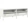 Image de vidaXL Armoire TV blanc 135x39x43,5 cm Acier laminé à froid
