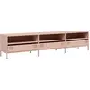 Image de vidaXL Armoire TV rose 202x39x43,5 cm Acier laminé à froid