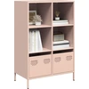 Image de vidaXL Highboard rose 68x39x103,5 cm acier