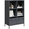 Image de vidaXL Highboard Anthracite 68x39x103,5 cm Acier