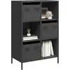 Image de vidaXL Highboard noir 68x39x103,5 cm acier