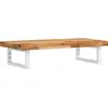 Image de vidaXL Étagère de lavabo murale acier et acacia