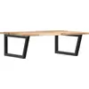 Image de vidaXL Étagère de lavabo murale acier et acacia