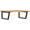 Image de vidaXL Étagère de lavabo murale acier et acacia