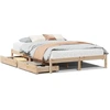 Image de vidaXL Lit en bois massif sans matelas 120x190 cm pin