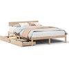 Image de vidaXL Lit en bois massif sans matelas 120x190 cm pin