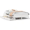Image de vidaXL Lit en bois massif sans matelas Blanc 120x200 cm pin