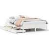 Image de vidaXL Lit en bois massif sans matelas Blanc 140x190 cm pin