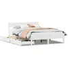 Image de vidaXL Lit en pin massif sans matelas blanc 140x200 cm
