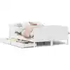 Image de vidaXL Lit en pin massif sans matelas blanc 140x200 cm