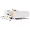 Image de vidaXL Lit en pin massif sans matelas blanc 120x190 cm