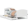 Image de vidaXL Lit en pin massif sans matelas blanc 90x190 cm