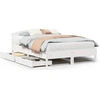 Image de vidaXL Lit en pin massif sans matelas blanc 120x190 cm