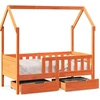 Image de vidaXL Lit d'enfant avec tiroirs 80x170 cm pin massif