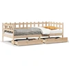 Image de vidaXL Lit de jour avec tiroirs 90x190 cm pin massif