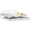 Image de vidaXL Lit de jour extensible avec tiroirs sans matelas blanc 90x200cm