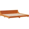 Image de vidaXL Lit en bois massif sans matelas pin brun cireux 200x200