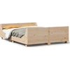 Image de vidaXL Lit en bois massif sans matelas 160x200 cm pin