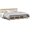 Image de vidaXL Lit en bois massif sans matelas 200x200 cm pin