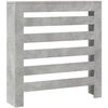 Image de vidaXL Habillage de radiateur gris béton 78x20x82 cm Bois composite