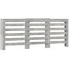 Image de vidaXL Habillage de radiateur gris béton 205x21,5x83,5 cm Bois composite