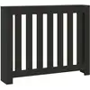 Image de vidaXL Habillage de radiateur noir 104x20x82 cm Bois composite