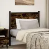 Image de vidaXL Tête de lit de rechange Chêne fumé 90 cm Bois et acier