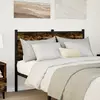 Image de vidaXL Tête de lit de remplacement Chêne fumé 120 cm Bois et acier