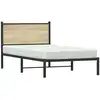 Image de vidaXL Lit métallique sans matelas Chêne Sonoma 100x200 cm