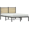Image de vidaXL Lit métallique sans matelas Chêne Sonoma 120x200 cm