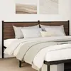 Image de vidaXL Tête de lit de rechange aspect chêne brun 200 cm bois et acier