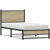 Image de vidaXL Lit en métal sans matelas Chêne Sonoma 90x200 cm