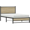 Image de vidaXL Lit métallique sans matelas Chêne Sonoma 100x190 cm