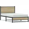 Image de vidaXL Lit métallique sans matelas chêne Sonoma 107x203 cm