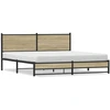 Image de vidaXL Lit métallique sans matelas Chêne Sonoma 160x200 cm