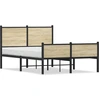 Image de vidaXL Lit métallique sans matelas Chêne Sonoma 120x200 cm