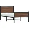 Image de vidaXL Lit métallique sans matelas aspect chêne 90x200 cm