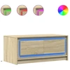 Image de vidaXL Table basse LED Chêne Sonoma Matériau dérivé du bois