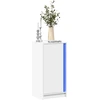 Image de vidaXL LED-Sideboard Blanc 42,5x34x85 cm Bois composite