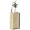 Image de vidaXL Buffet LED Chêne Sonoma 42,5x34x85 cm Matériau dérivé du bois