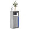 Image de vidaXL LED-Sideboard Gris Sonoma 42,5x34x100 cm Matériau dérivé du bois